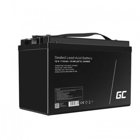 Акумулятор Green Cell AGM VRLA 12V 110Ah не потребує обслуговування (термін служби - 5 років) AGM58 фото