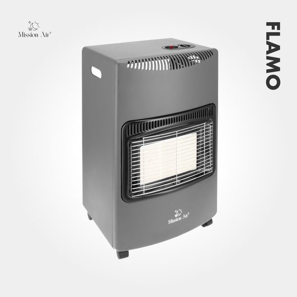 Портативний&nbsp;газовий обігрівач FLAMO 3 режими потужності (1400 Вт, 2750 Вт, 4100 Вт) + шланг + редуктор, Польща G1013 фото